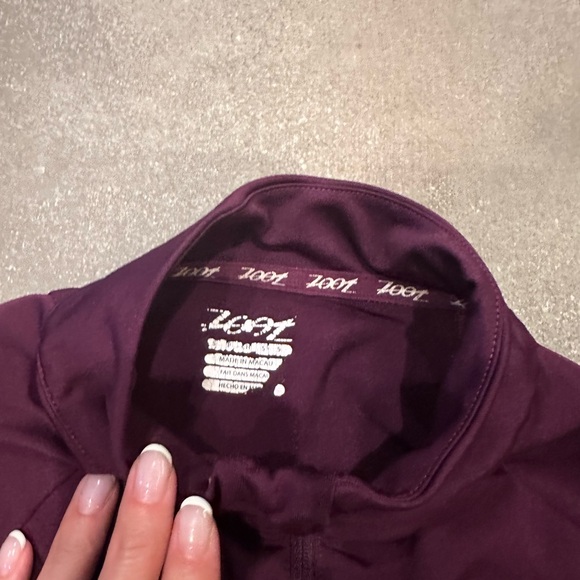 Black and Purple Quarter-Zip Tops - Picture 9 of 12